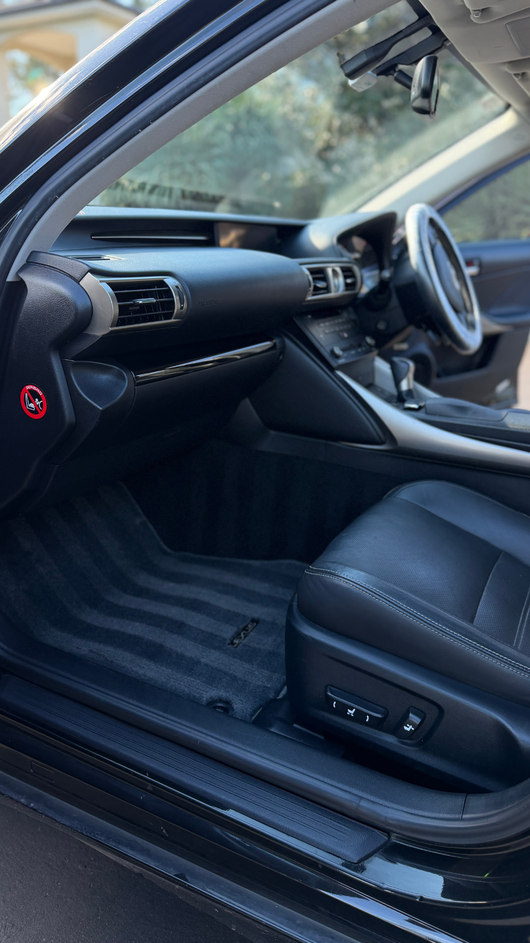 Spotless Lexus interior after a full interior detail